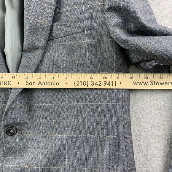 Burberry London Blazer Coat Mens 40 Long T Model Bond Street Silk Wool Blend - Picture 10 of 16